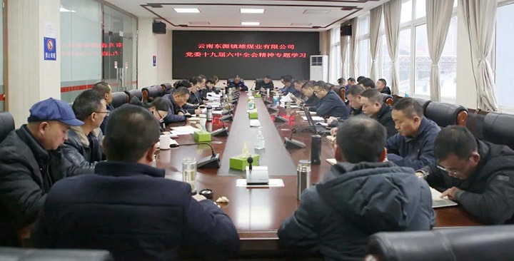 镇雄煤业党委专题进建党的十九届六中全会心灵