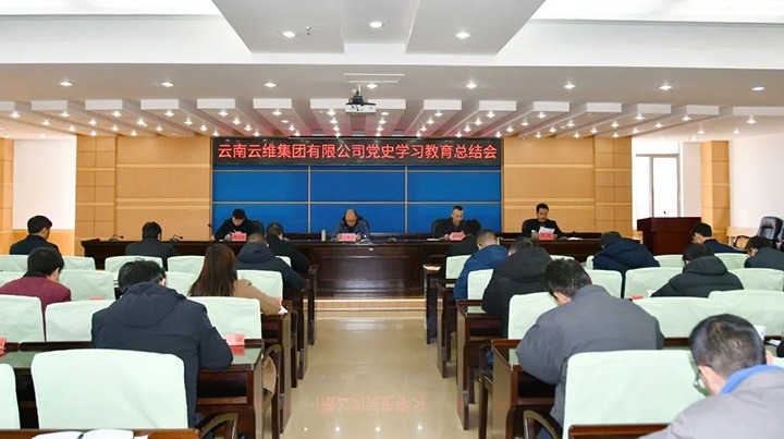 云维集团党委召开党史进建教育总结会议