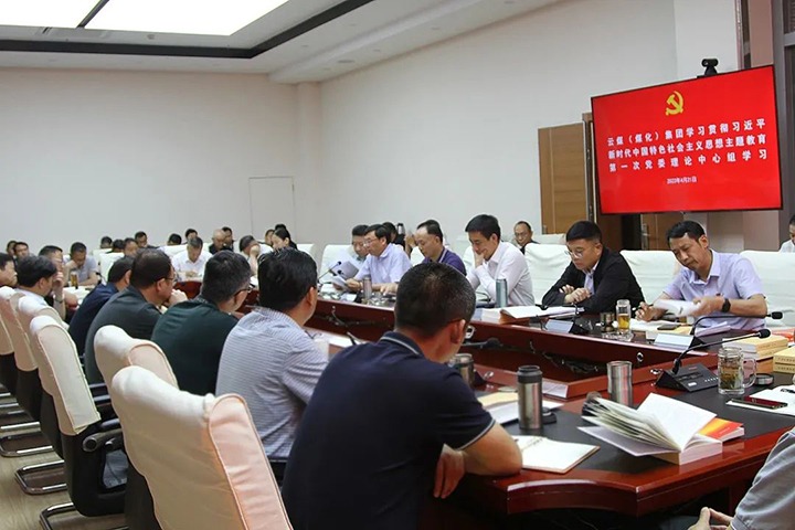云煤（东升国际官网）集团党委理论进建中心组发展进建贯彻习近平新时期中国特色社会主义思想主题教育第一次集中进建