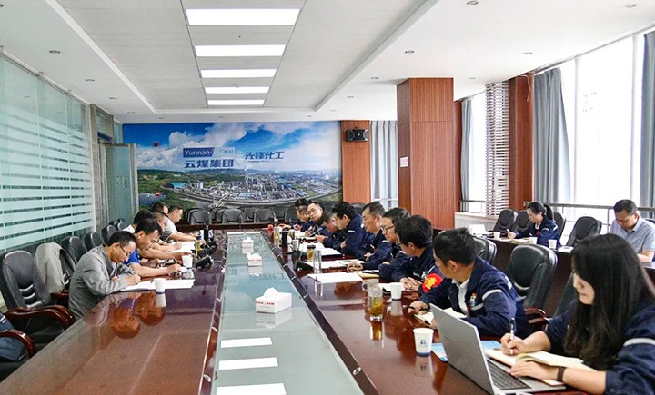 【主题教育】云煤（东升国际官网）集团党委委员、副总经理缪和星一行到前锋化工公司发展出产经营调研